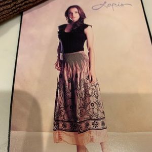 NWT Lapis brown and gold dress Os